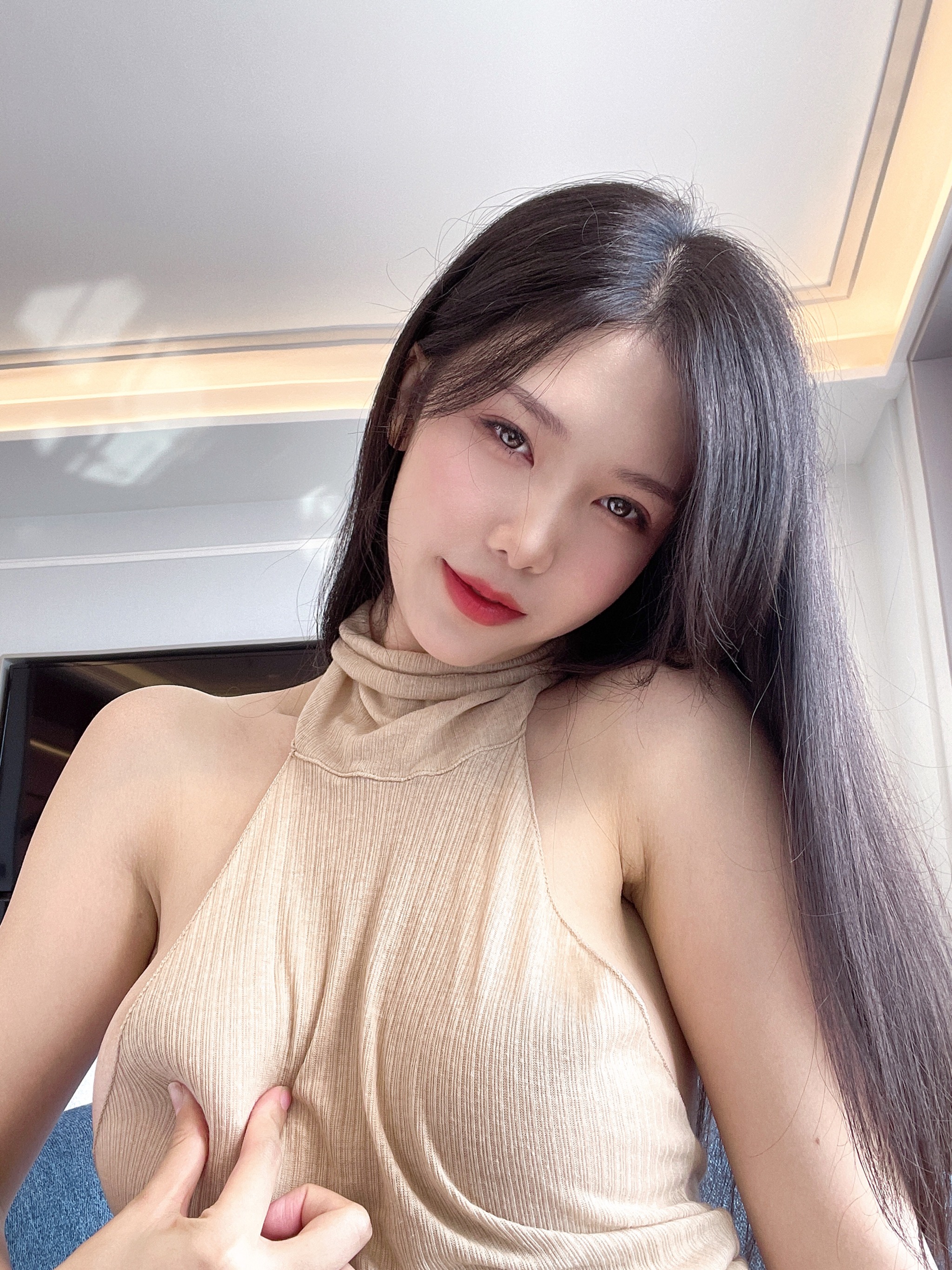 图片[1]-抖娘-利世 – NO.146 杏色 [12P]-XikXak